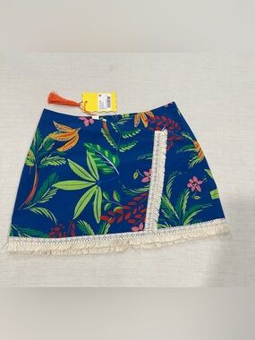 Chelsea & Violet Boho/Resort Tropical Mini Skirt Size 2